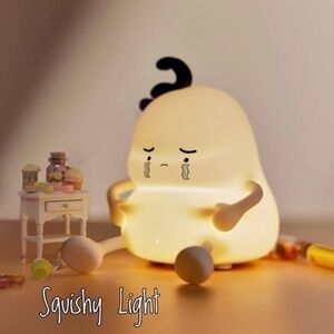 LED Squishy Rechargeable "Pinch an Inch?" Novelty Night Light NWT